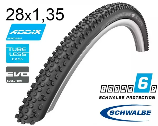 Покришка 28X1.35 700X35C (35-622) Schwalbe X-One Allround Microskin, Tl-Easy, Folding Evolution B/B-Sk Hs467 Osc 67 EPI