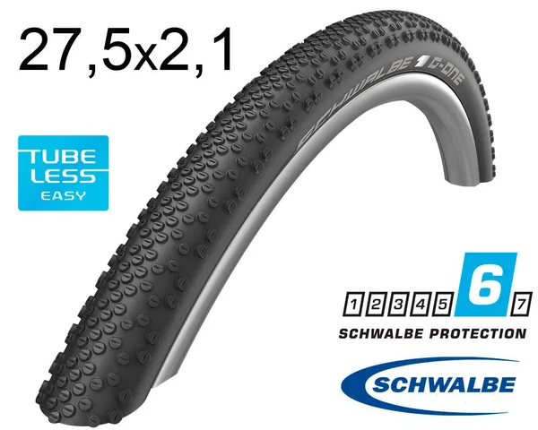 Покришка 27.5X2.10 650B (54-584) Schwalbe G-One Bite Snakeskin, Tl-Easy, Folding Evolution B/B-Sk Hs487 Osc 67 EPI Ek
