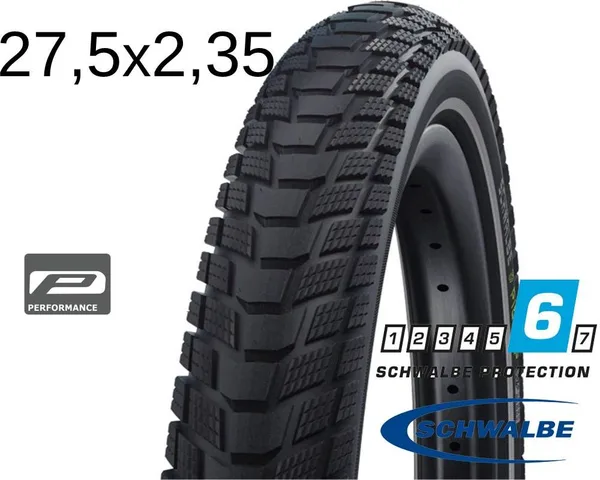 Покрышка 27.5X2.35 (60-584) Schwalbe Pick-Up Perf, Super Defense, Twinskin, B/B+RT  Hs609 Addix E 2X67 EPI 45B