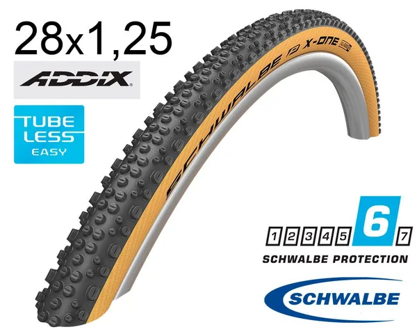 Покрышка 28X1.30 700X33C (33-622) Schwalbe X-One Allround Raceguard, Tle B/Cl-Sk Hs467A Addix 67 EPI