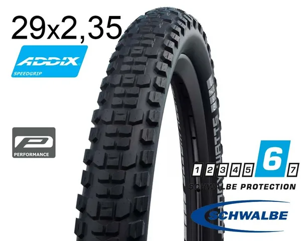 Покришка 29X2.35 (60-622) Schwalbe Johnny Watts Perf, Dd, Raceguard, Folding B/B-Sk Hs604 Addix 67 EPI B