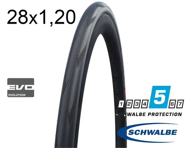 Покрышка 28X1.20 700X30C (30-622) Schwalbe Pro One V-Guard, Folding, B/B-Sk Hs493A Addix Race 127 EPI