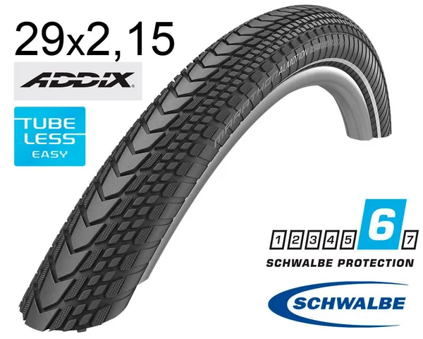 Покрышка 29X2.15 (55-622) Schwalbe Marathon Almotion Raceguard, Microskin, Evolutoion Tl B/B-Sk+RT  Hs603 Addix 67 EPI