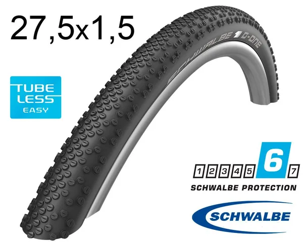 Покрышка 27.5X1.50 650B (40-584) Schwalbe G-One Bite Microskin, Evolution Tle B/B-Sk Hs487 Osc 127 EPI