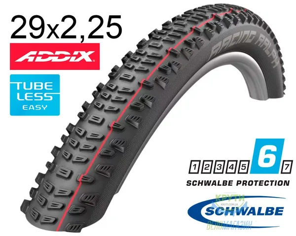 Покришка 29X2.25 (57-622) Schwalbe Racing Ralph Evo Snakeskin Tle B/B-Sk Hs490 Addix Speed, 67 EPI