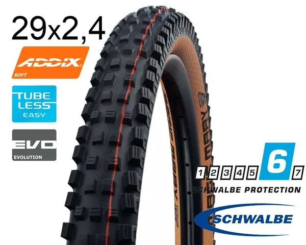 Покрышка 29X2.40 (62-622) Schwalbe Magic Mary Super Gravity, Tle B/Cl-Sk Hs447 Addix Soft 67 EPI