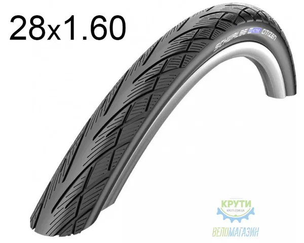 Покришка 28X1.60 (42-622) 700X40C Schwalbe Citizen Hs416 Kevlarguard B/B-Sk+RT  SBC 50 EPI
