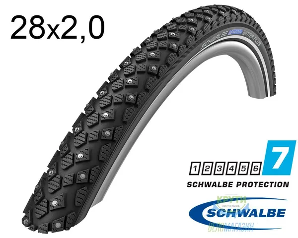 Покришка 28X2.00 (52-622) Schwalbe Marathon Winter Hs396 R-Guard B/B+RT  (208 Studs) Wic