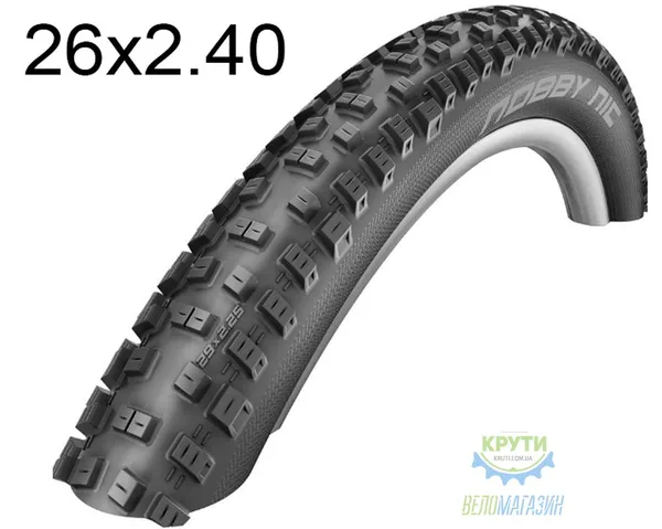 Покрышка 26X2.40 Schwalbe Nobby Nic Performance, Folding 62-559 B/B-Sk Hs411