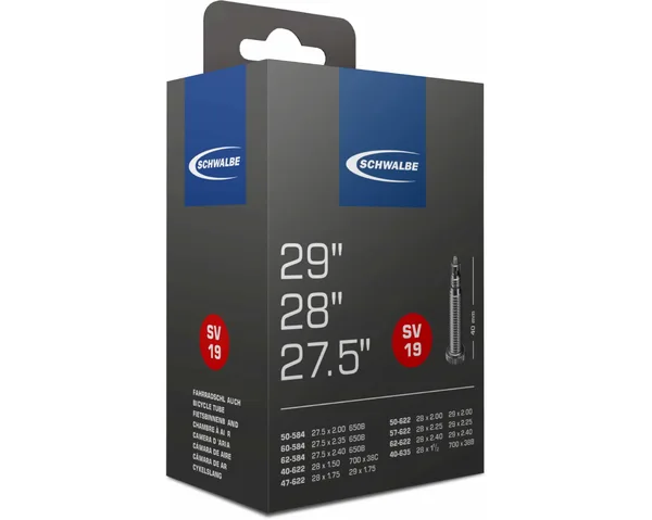 Камера Schwalbe SV19 28/29  (700x40-62C/622-635) ніпель FV 40мм