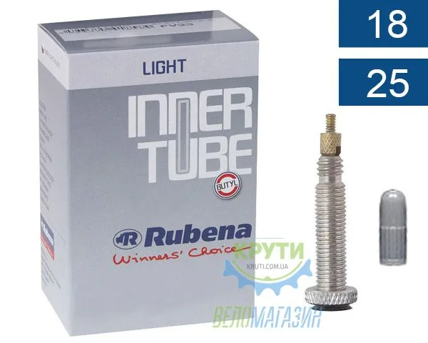 Камера 700 x18-25C (18/25x622/635) FV 60мм Mitas (RUBENA) Light A02LH LHC 0.6mm в коробці
