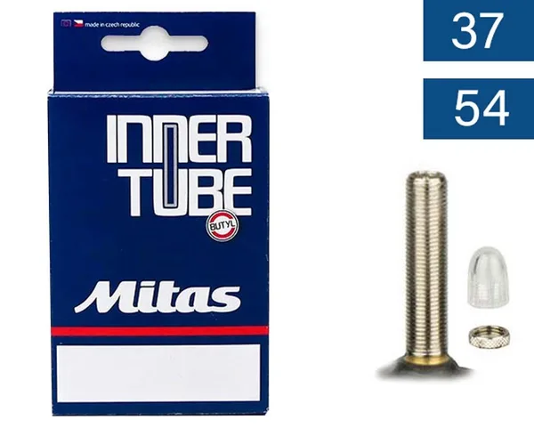 Камера 27,5 x 1.50 x 2.10 (37/54x584/597) AV 40мм Mitas Classic C07 BSC 0.9mm в коробке