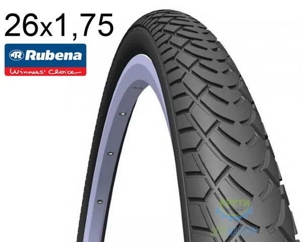 Покрышка 26X1.75*2 (47X559) Mitas (Rubena) Walrus V41 Classic, Чёрная