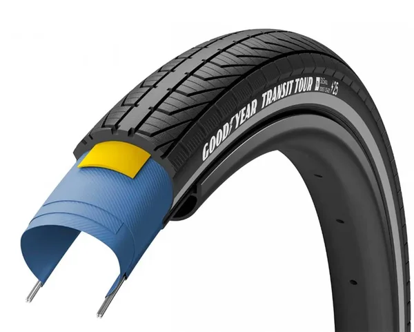 Покришка 700X35 (35-622) Goodyear Transit Tour, Black Reflect