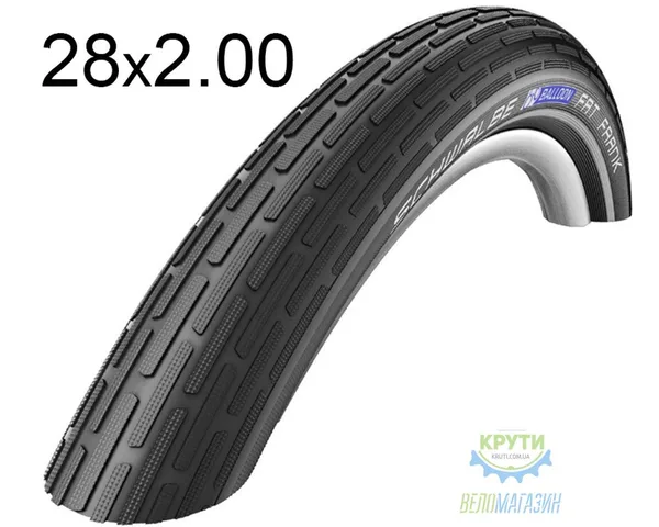 Покришка 28X2.00 (50-622) Schwalbe Fat Frank Hs375 K-Guard B/B-Sk+RT  SBC, 50 EPI