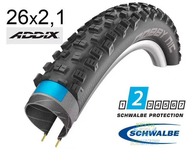 Покрышка 26X2.10 (54-559) Schwalbe Nobby Nic Performance B/B-Sk Hs463 Addix, 67 EPI
