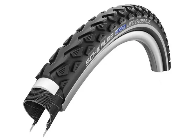 Покрышка 26X1.75 (47-559) Schwalbe Land Cruiser Plus Punctureguard 47-559 B/B+RT  Hs450 Green Compound
