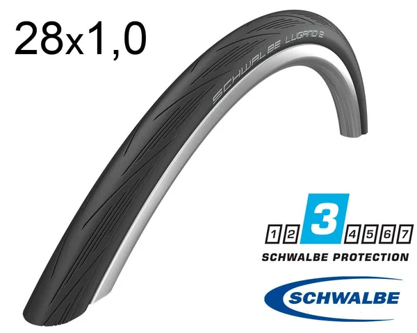 Покришка 700X25C (25-622) Schwalbe Lugano Ii K-Guard B/B-Sk Hs471 Sic 50 EPI