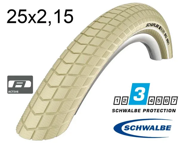 Покрышка 26X2.15 (55-559) Schwalbe Big Ben Hs439 K-Guard C/C+RT  SBC, 50 EPI