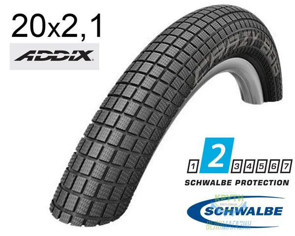 Покришка 20X2.10 (54-406) Schwalbe Crazy Bob Performance B/B Hs356 Addix 67 EPI